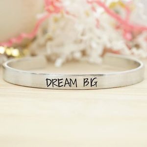 Silvertone ‘Dream Big’ Adjustable Cuff